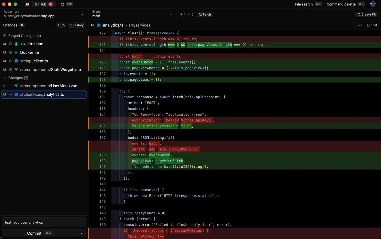 Reviu desktop interface preview