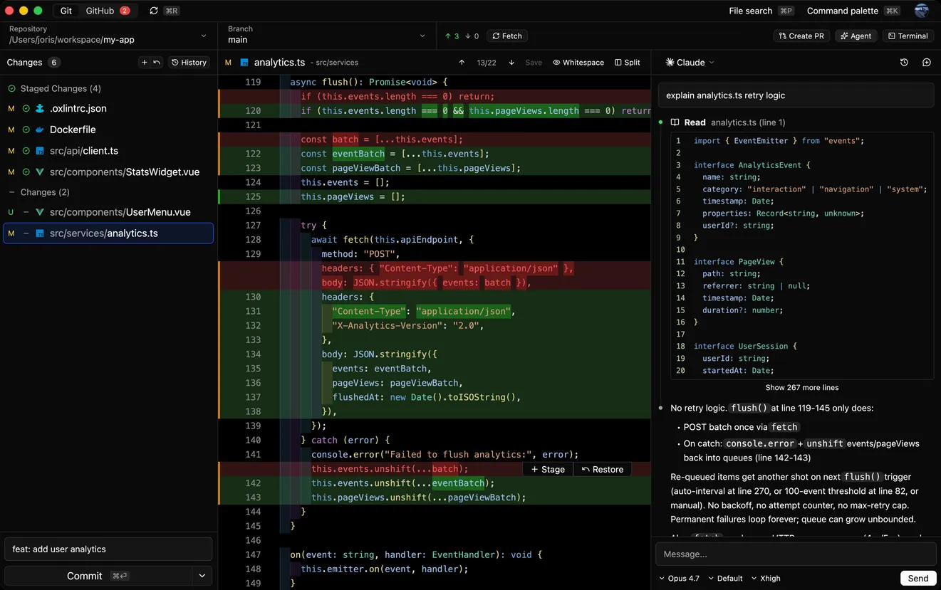 Reviu desktop interface preview