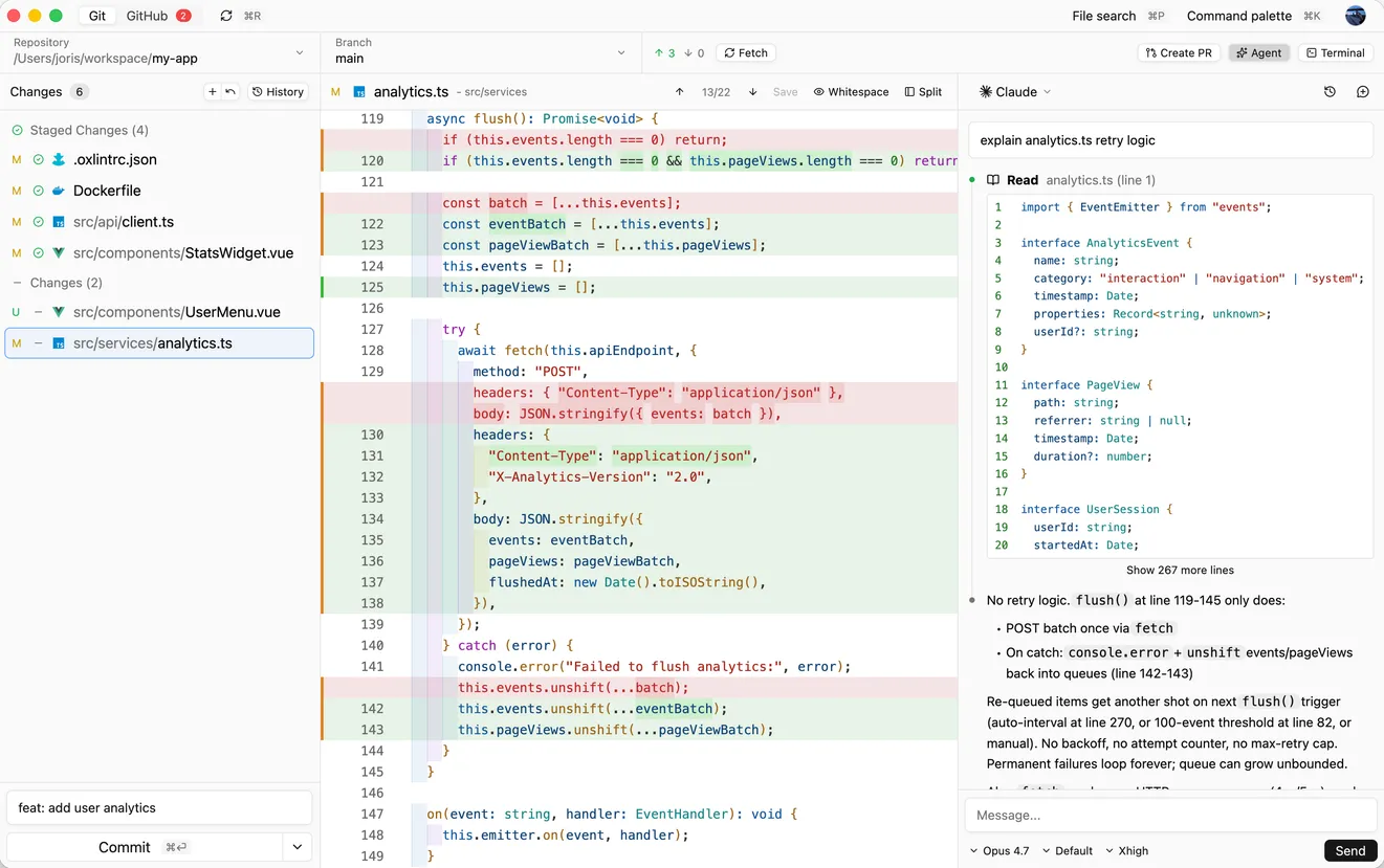 Reviu desktop interface preview